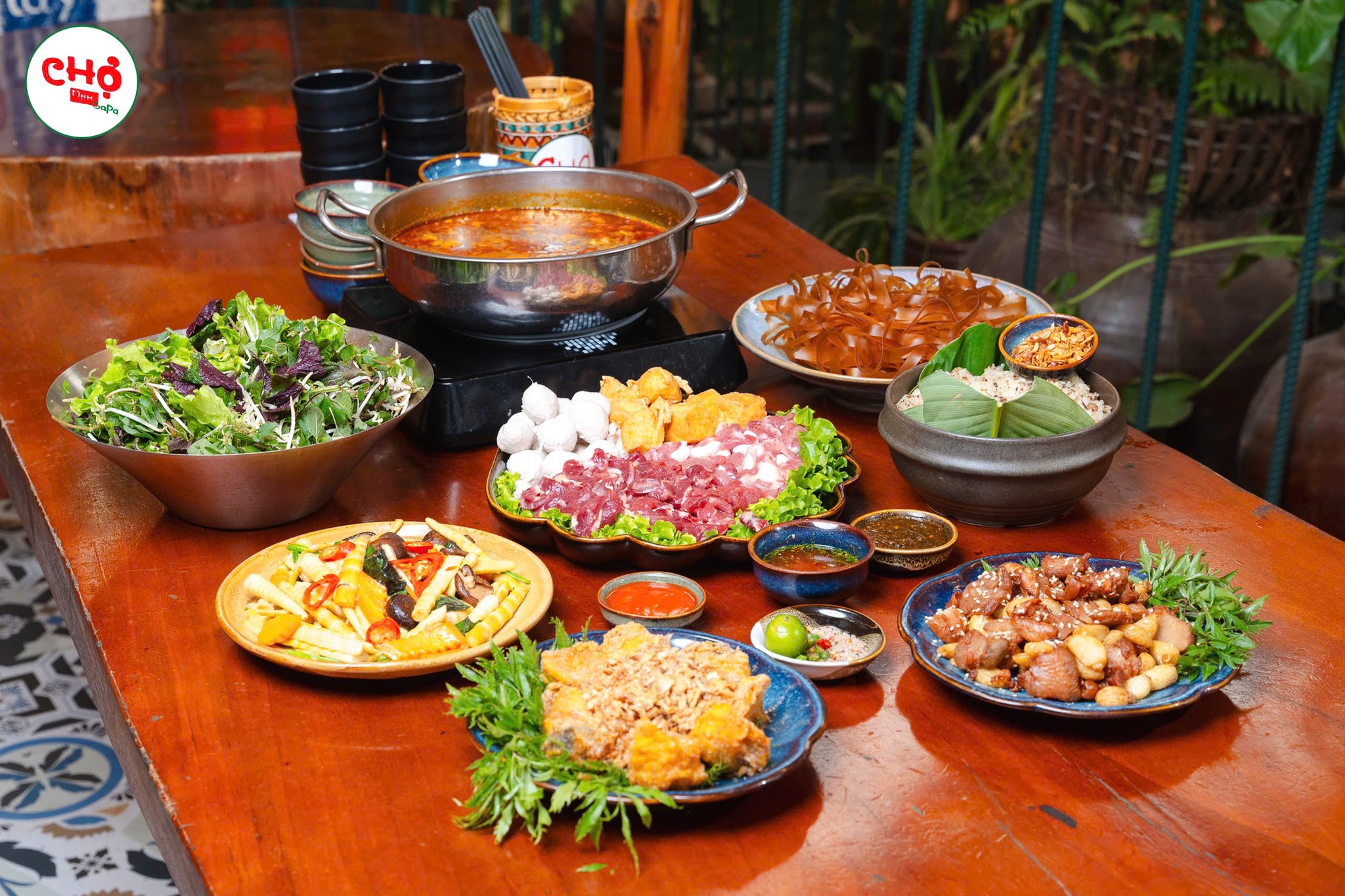 Ẩm thực Tây Bắc Thanh Xuân hấp dẫn tại nhà hàng không gian Sapa Hà Nội.